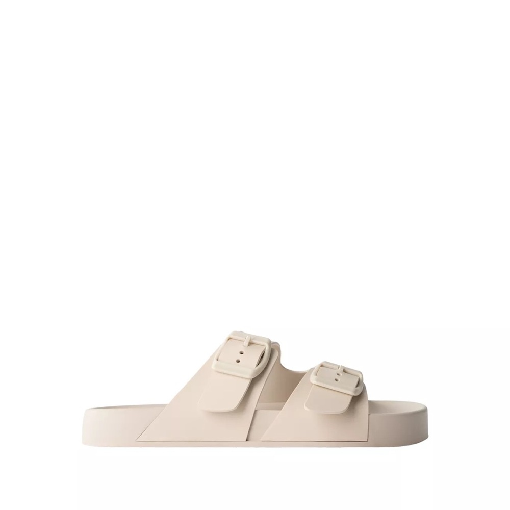 Zara Double-Strap Buckle Slides